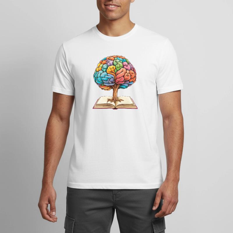 Reading Forms Mindset Growth Artwork Tree Men's Breathable T-Shirt