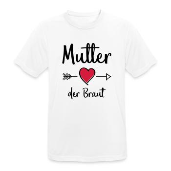 mutter der braut - Männer T-Shirt atmungsaktiv - Weiß - Vorne - AI Model Male 185 dark (185cm)