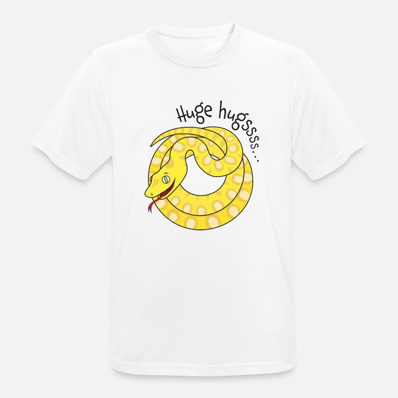 Enge Umarmungen von Python erhältlich! - Männer T-Shirt atmungsaktiv - Weiß