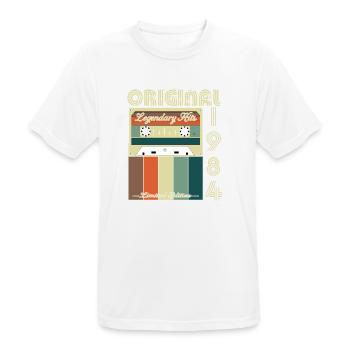 Legendary 1984 Anniversary - Men's Breathable T-Shirt - white - Front - AI Model Male 185 dark (185cm)