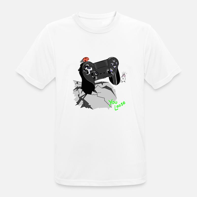 Controller Gamepad Wolly Sheepling - Männer T-Shirt atmungsaktiv - Weiß