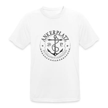 Anchorage black - Men's Breathable T-Shirt - white - Front - AI Model Male 185 dark (185cm)