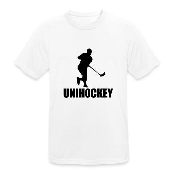 Floorball - T-shirt respirant Homme - blanc - Devant - AI Model Male 185 dark (185cm)