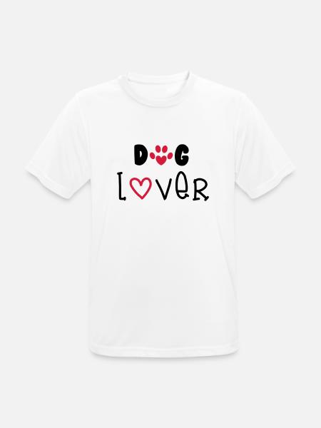 Dog Lover - Men's Breathable T-Shirt - white