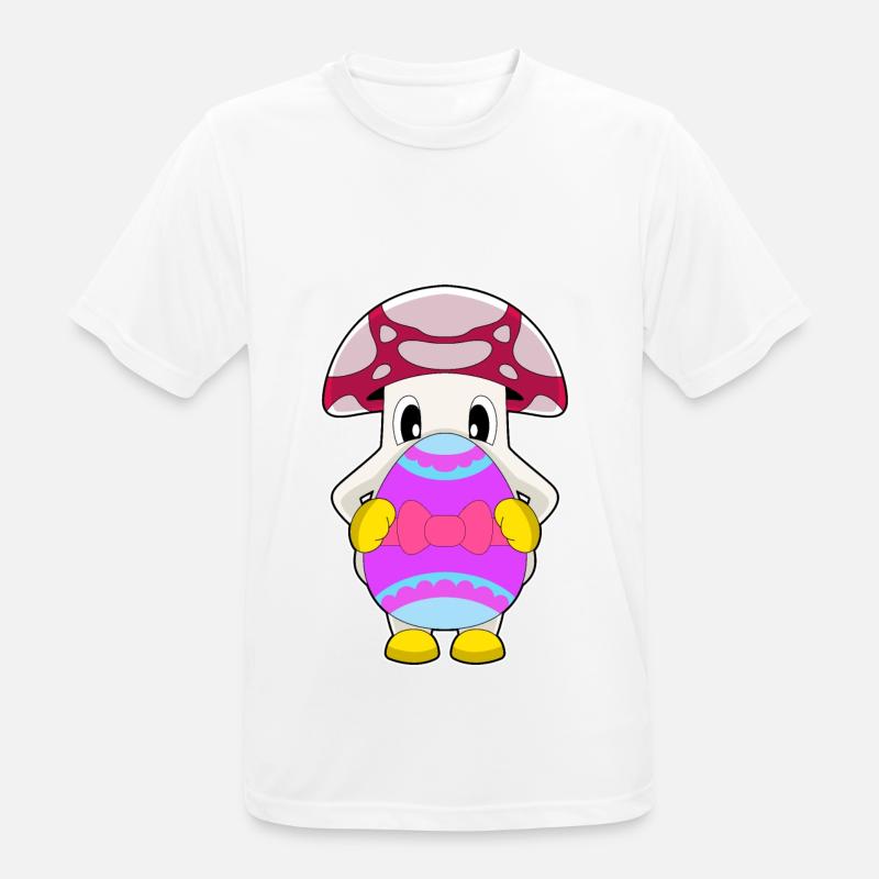 Mushroom Easter Easter Egg - Men's Breathable T-Shirt - white