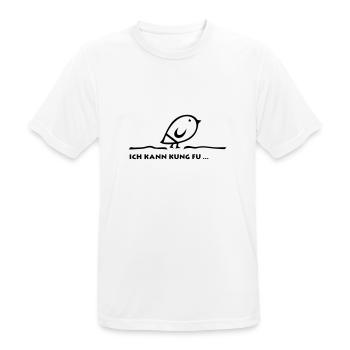Tweetlercools - I can KUNG FU - Men's Breathable T-Shirt - white - Front - AI Model Male 185 dark (185cm)