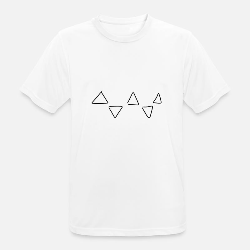 Triangular pattern - Men's Breathable T-Shirt - white