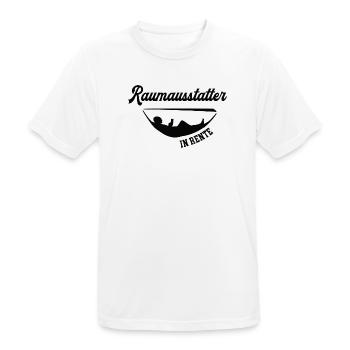 Raumausstatter in Rente Rentenbeginn Ruhestand - Männer T-Shirt atmungsaktiv - Weiß - Vorne - AI Model Male 185 dark (185cm)