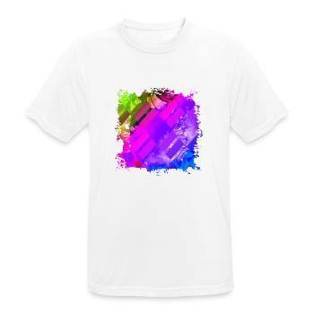 Hip Hop Rap DJ - Männer T-Shirt atmungsaktiv - Weiß - Vorne - AI Model Male 185 dark (185cm)