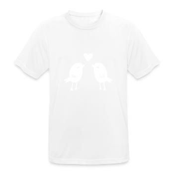 Vögel - Männer T-Shirt atmungsaktiv - Weiß - Vorne - AI Model Male 185 dark (185cm)