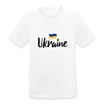 ukraine - Männer T-Shirt atmungsaktiv - Weiß - Vorne - AI Model Male 185 dark (185cm)