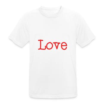 ICH LIEBE DICH. ICH HABE GERADE GEHEIRATET. Junggesellinnenabschied. VALENTINSTAG - Männer T-Shirt atmungsaktiv - Weiß - Vorne - AI Model Male 185 dark (185cm)