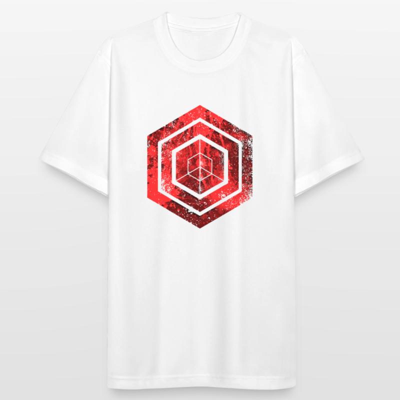 hexagon programming programmer coding geometric Men's Breathable T-Shirt