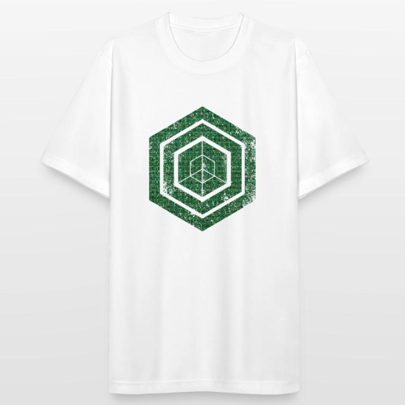 hexagon programming programmer coding geometric Men's Breathable T-Shirt