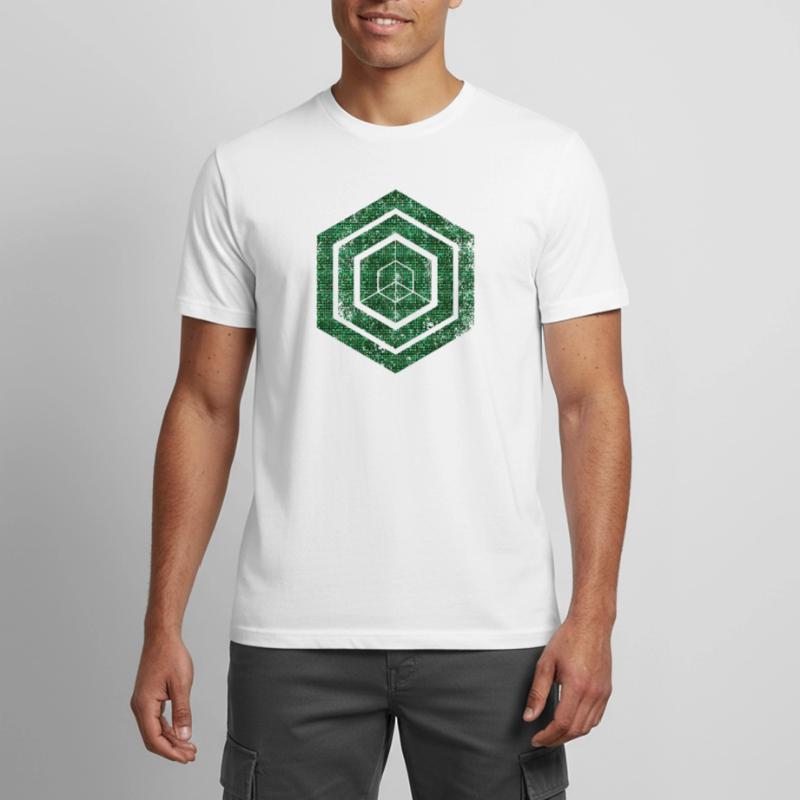 hexagon programming programmer coding geometric Men's Breathable T-Shirt
