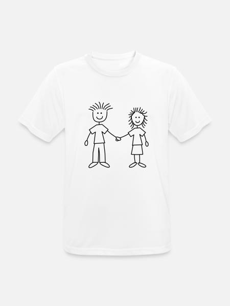 family_mom_and_dad_1c - Männer T-Shirt atmungsaktiv - Weiß