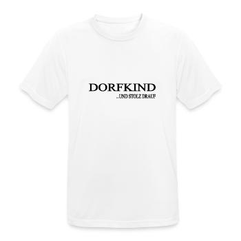 Dorfkind - Männer T-Shirt atmungsaktiv - Weiß - Vorne - AI Model Male 185 dark (185cm)