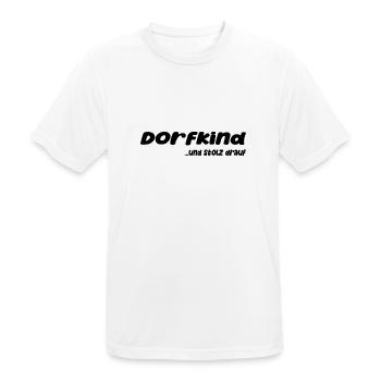 Dorfkind - Männer T-Shirt atmungsaktiv - Weiß - Vorne - AI Model Male 185 dark (185cm)