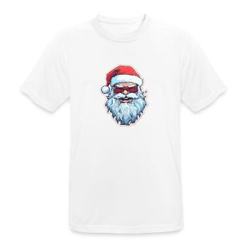 Père Noël - illustration - T-shirt respirant Homme - blanc - Devant - AI Model Male 185 dark (185cm)