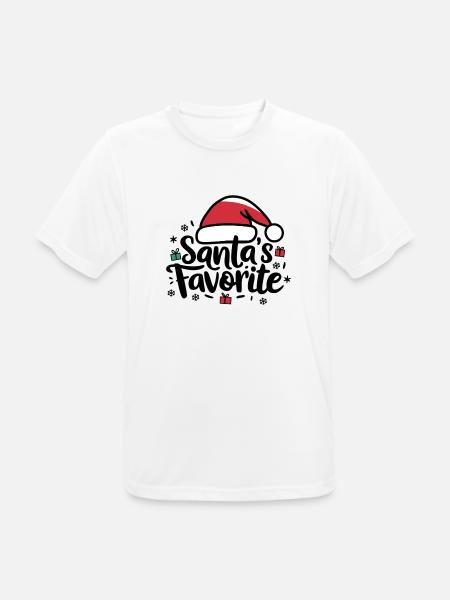 Santa's Favorite Santa Hat - Men's Breathable T-Shirt - white