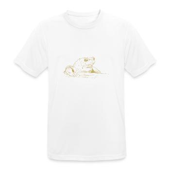 Illustrierte Designs mit Kröte - Männer T-Shirt atmungsaktiv - Weiß - Vorne - AI Model Male 185 dark (185cm)