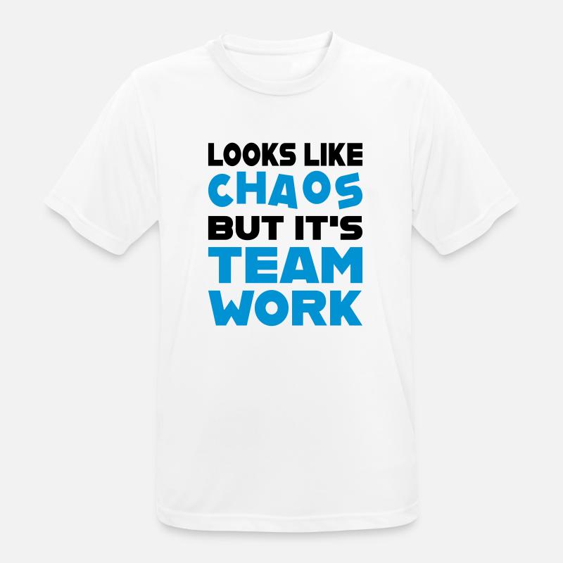 Teamwork - Men's Breathable T-Shirt - white