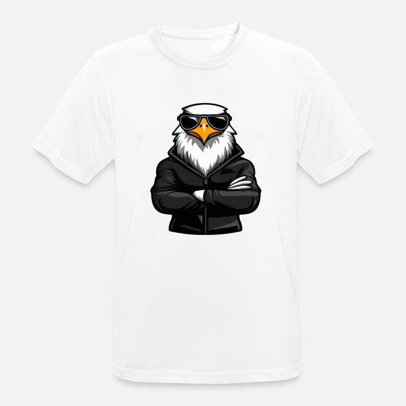 Adler Eagle Comic - Men's Breathable T-Shirt - white