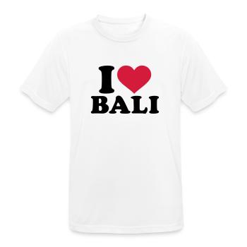 I love Bali - Männer T-Shirt atmungsaktiv - Weiß - Vorne - AI Model Male 185 dark (185cm)