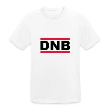 dnb_black and withe - Männer T-Shirt atmungsaktiv - Weiß - Vorne - AI Model Male 185 dark (185cm)