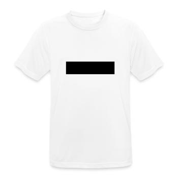 Straight Line - Männer T-Shirt atmungsaktiv - Weiß - Vorne - AI Model Male 185 dark (185cm)