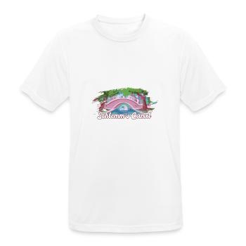 Drôle d’optométriste Citation du globe oculaire du canal de Schlemm - T-shirt respirant Homme - blanc - Devant - AI Model Male 185 dark (185cm)