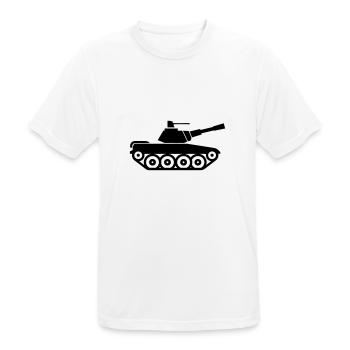 tank - Men's Breathable T-Shirt - white - Front - AI Model Male 185 dark (185cm)