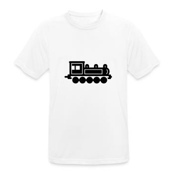 locomotive - T-shirt respirant Homme - blanc - Devant - AI Model Male 185 dark (185cm)