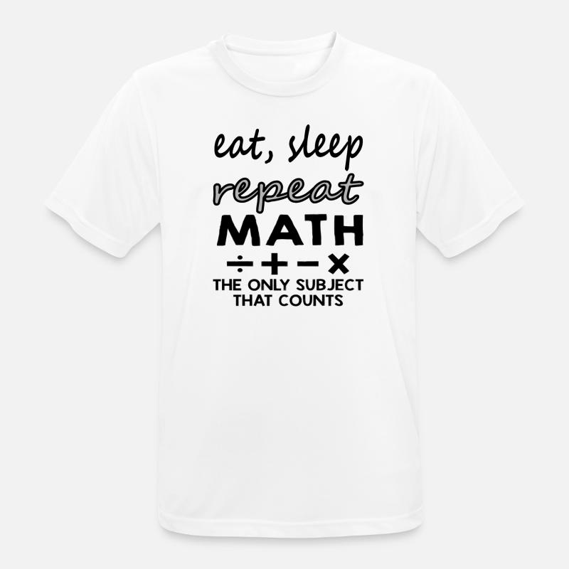 Study Math Student Gift Idea - Men's Breathable T-Shirt - white