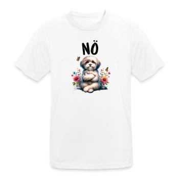 Havanese Lustiger Spruch Nö für Hundeliebhaber - Männer T-Shirt atmungsaktiv - Weiß - Vorne - AI Model Male 185 dark (185cm)