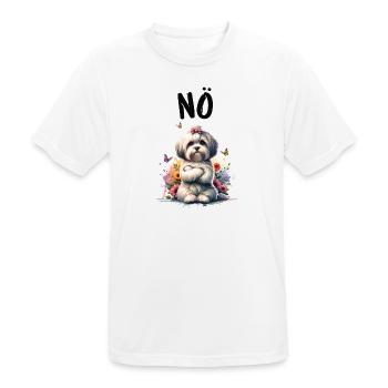 Havanese Lustiger Spruch Nö für Hundeliebhaber - Männer T-Shirt atmungsaktiv - Weiß - Vorne - AI Model Male 185 dark (185cm)