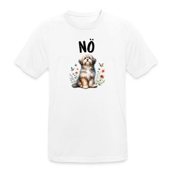 Havanese Lustiger Spruch Nö für Hundeliebhaber - Männer T-Shirt atmungsaktiv - Weiß - Vorne - AI Model Male 185 dark (185cm)