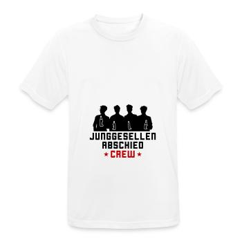 Junggesellen Crew Jga - Männer T-Shirt atmungsaktiv - Weiß - Vorne - AI Model Male 185 dark (185cm)