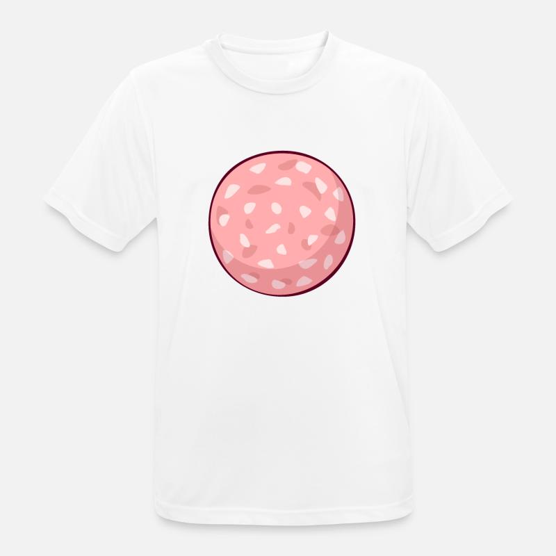 Fleischwurst Kostüm Fleischer Fleisch Wurst - Männer T-Shirt atmungsaktiv - Weiß