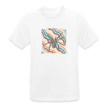 araignée - T-shirt respirant Homme - blanc - Devant - AI Model Male 185 dark (185cm)