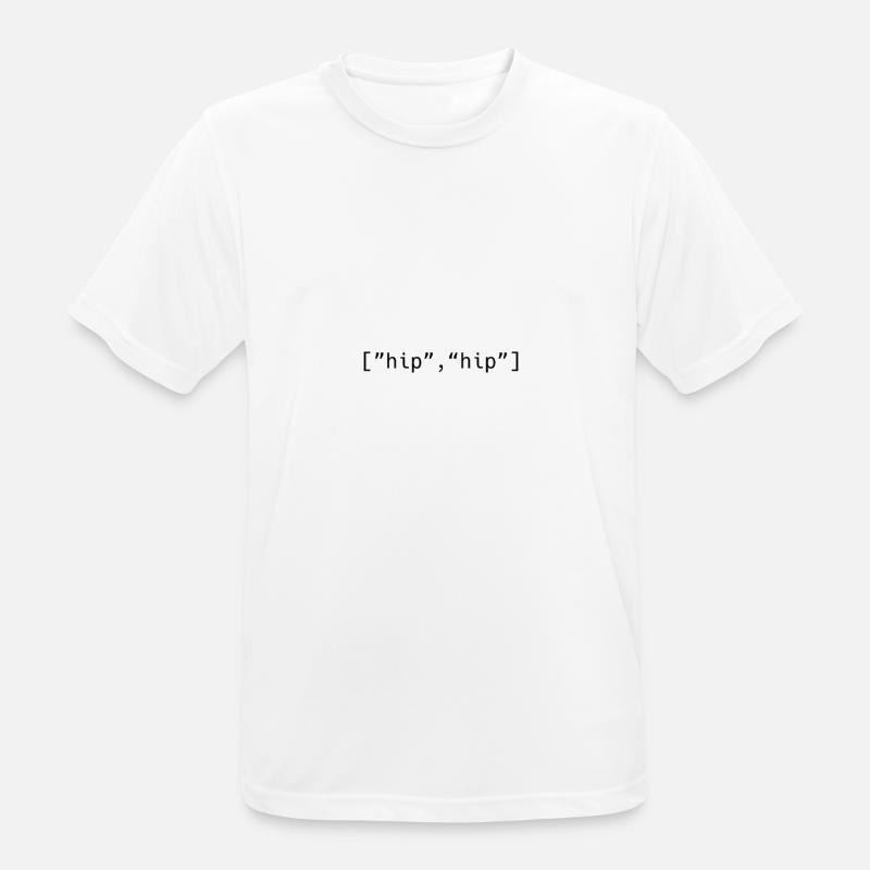 Hip Hip Hooray Programmier-Array - Männer T-Shirt atmungsaktiv - Weiß