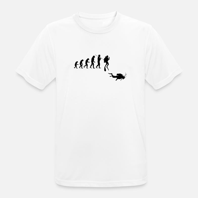 Evolution diving for divers - Men's Breathable T-Shirt - white