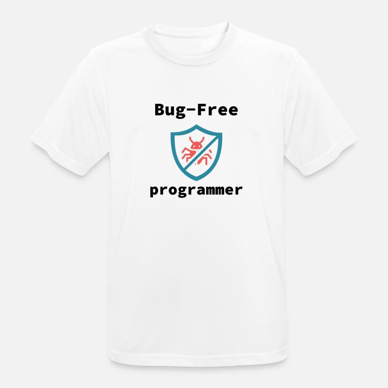 Bug-Free Programmer, Bug-Free Programming - Men's Breathable T-Shirt - white