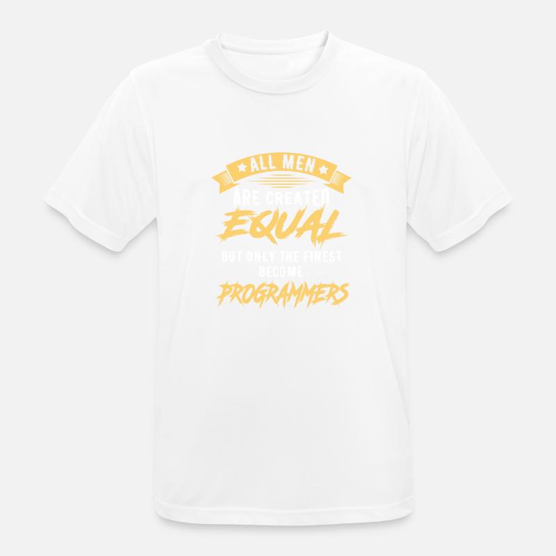 Programmer Coder Developer Gift - Men's Breathable T-Shirt - white