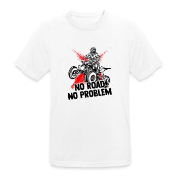 Quad bike - Men's Breathable T-Shirt - white - Front - AI Model Male 185 dark (185cm)