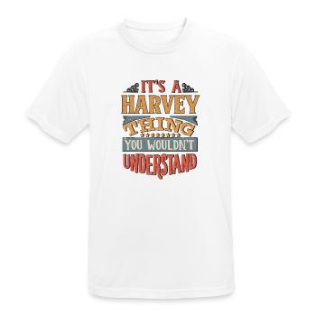 Es ist eine Harvey-Sache, die Sie nicht verstehen würden - - Männer T-Shirt atmungsaktiv - Weiß - Vorne - AI Model Male 185 dark (185cm)