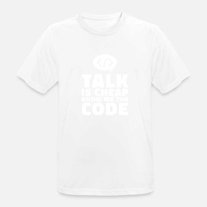 Programmer Coder Software Developer - Men's Breathable T-Shirt - white
