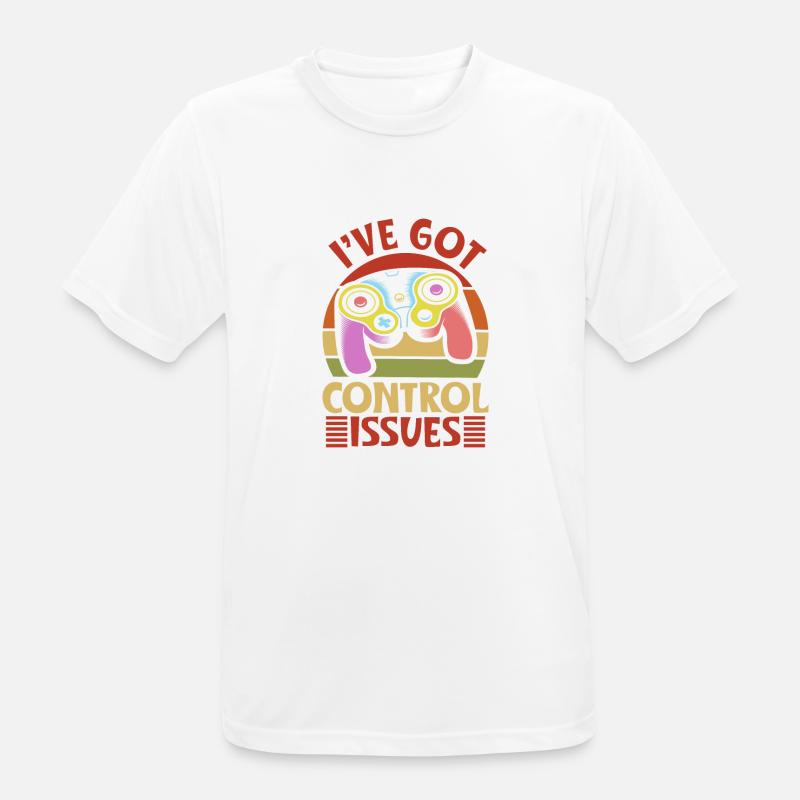 i ve got control issues - Men's Breathable T-Shirt - white