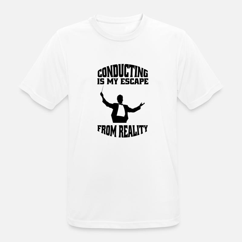 Dirigenten Dirigent Musik Geschenk Dirigieren - Männer T-Shirt atmungsaktiv - Weiß