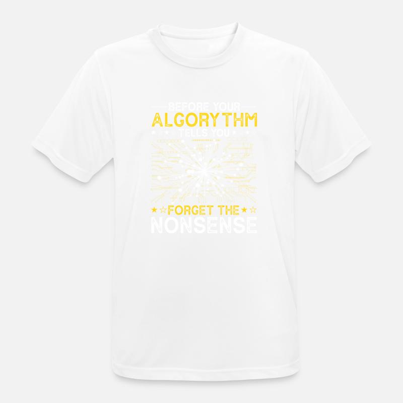 Artificial Intelligence Algorithm Programmer - Männer T-Shirt atmungsaktiv - Weiß